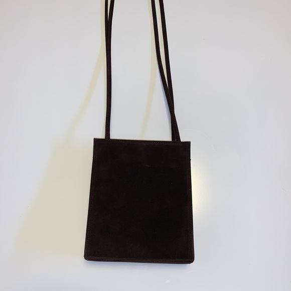 Vintage Cabrelli Brown Microsuede Purse - Picture 3 of 11